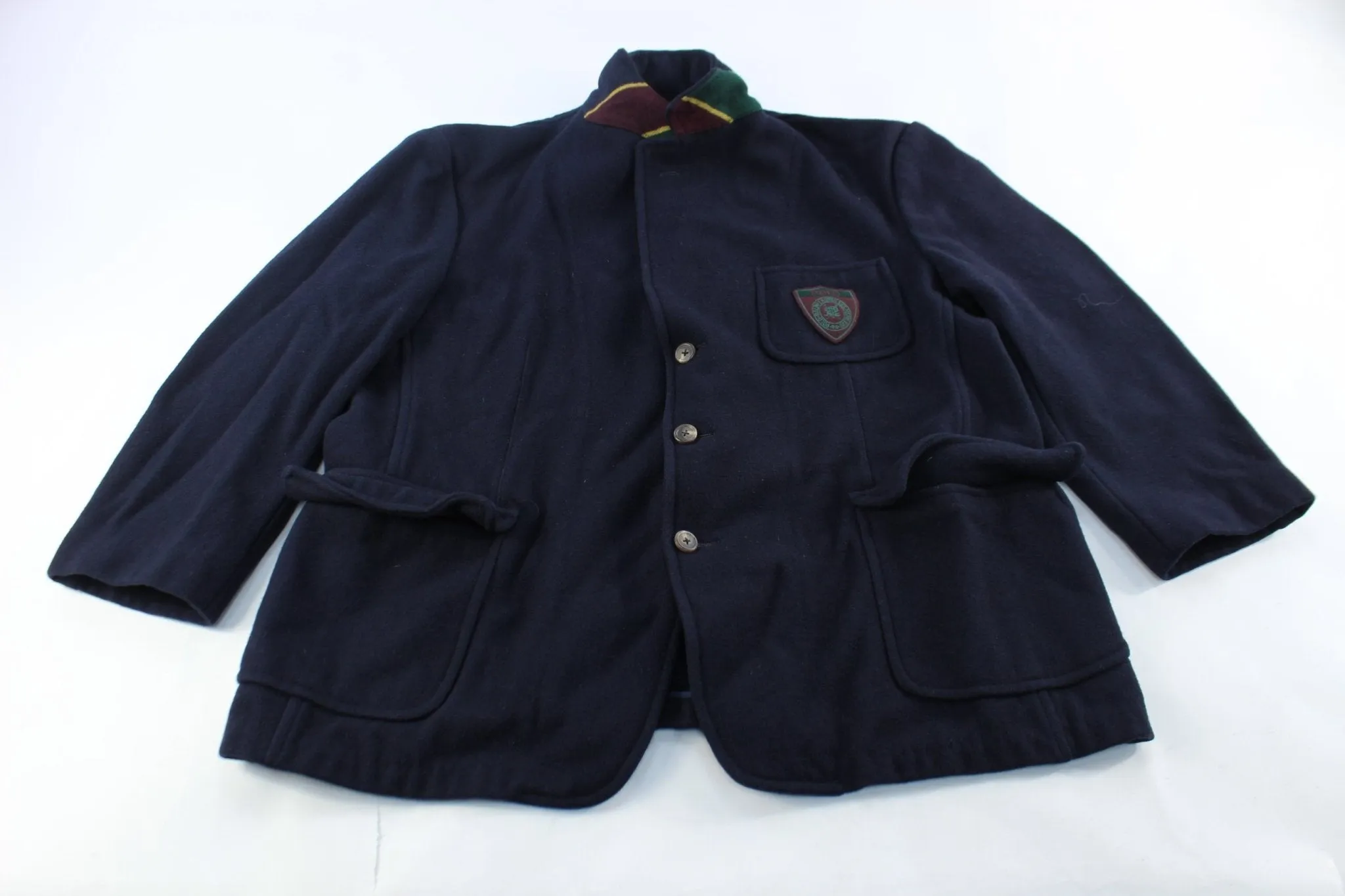 Polo by Ralph Lauren Wool Navy Blue Coat