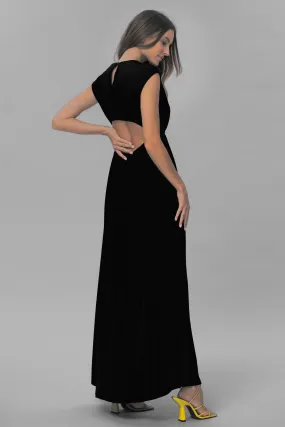 Porto Cervo Maternity Maxi in Caviar