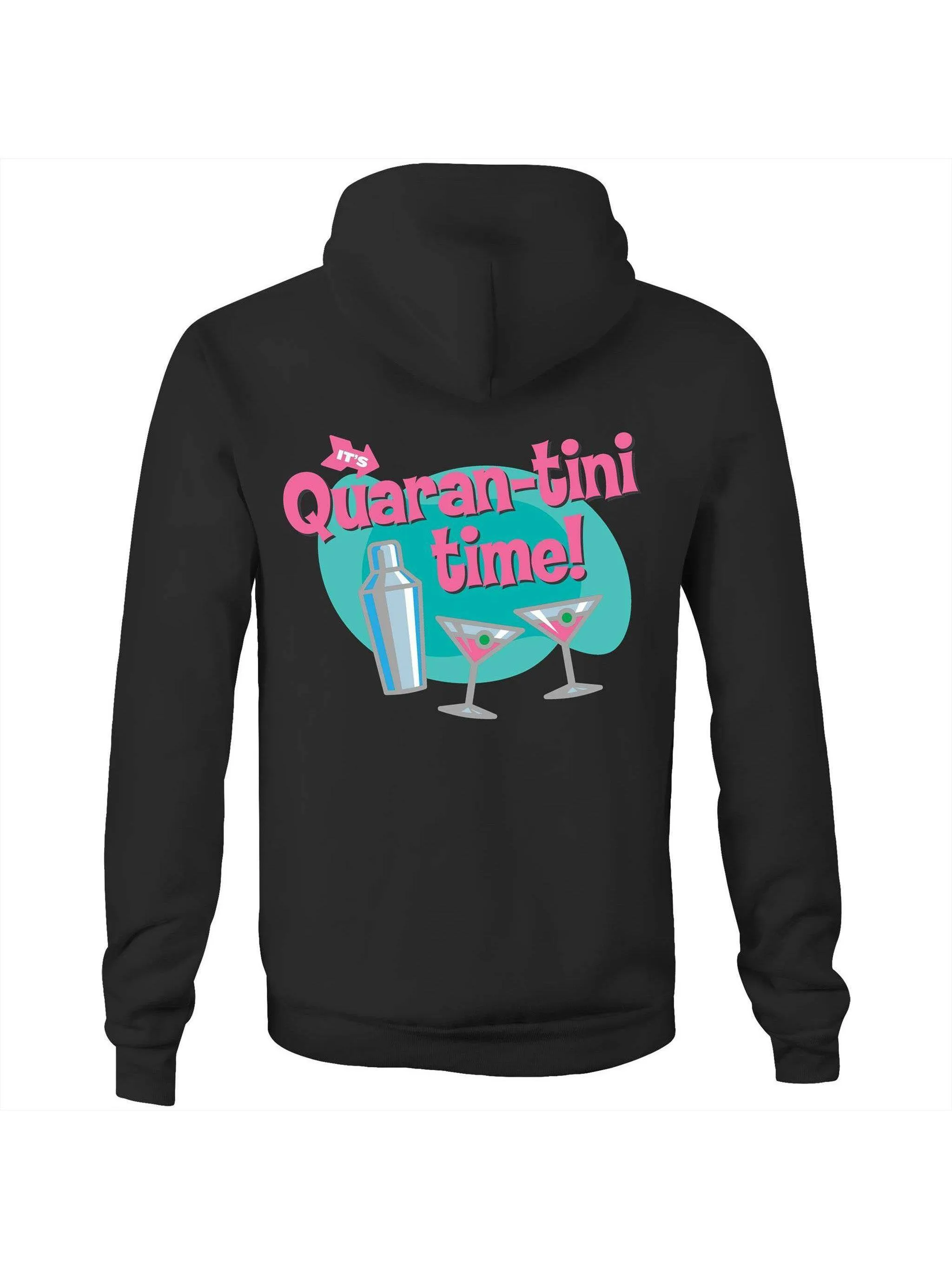 Quaran-tini Time - Pocket Hoodie Sweatshirt