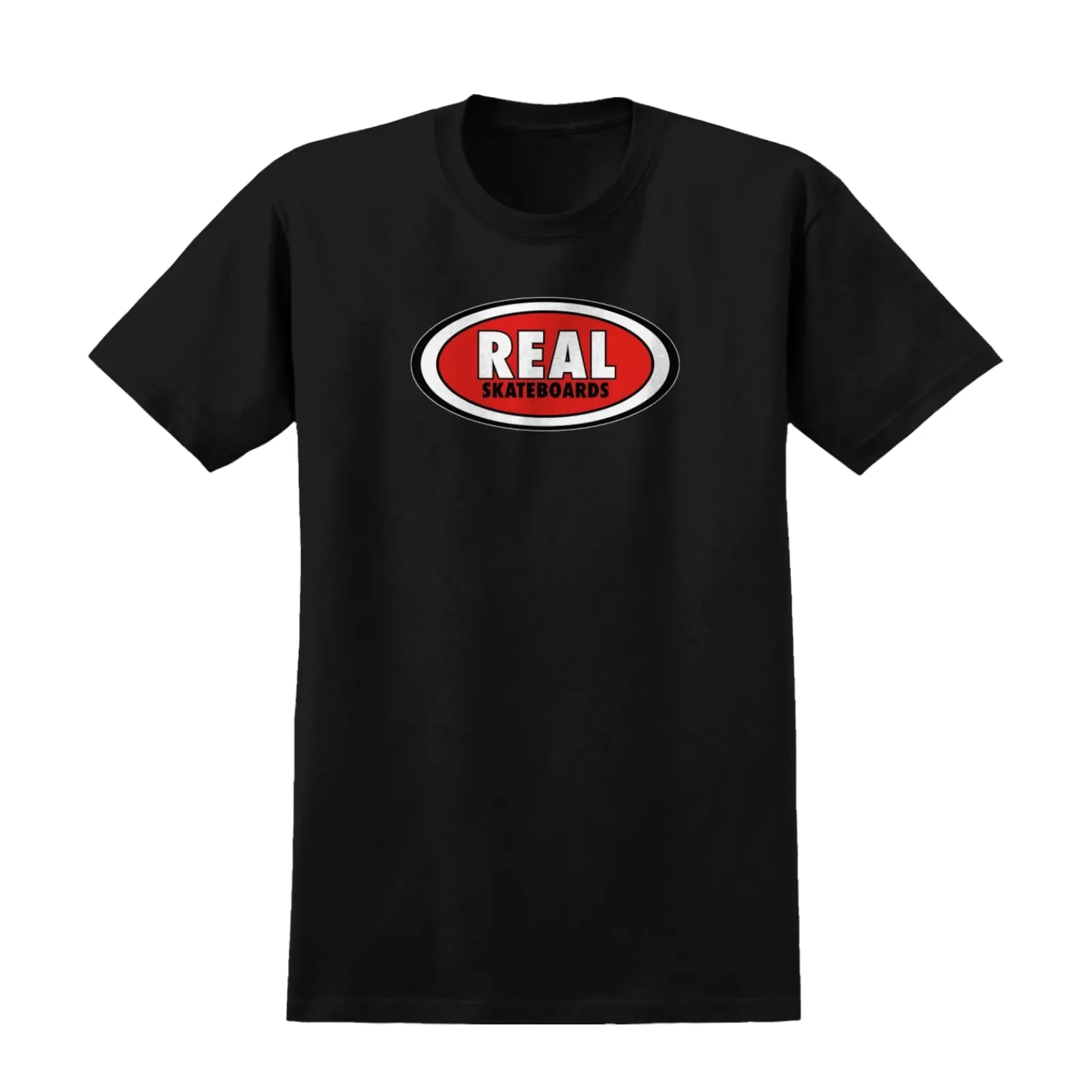 Real Oval T Shirt Black/Red