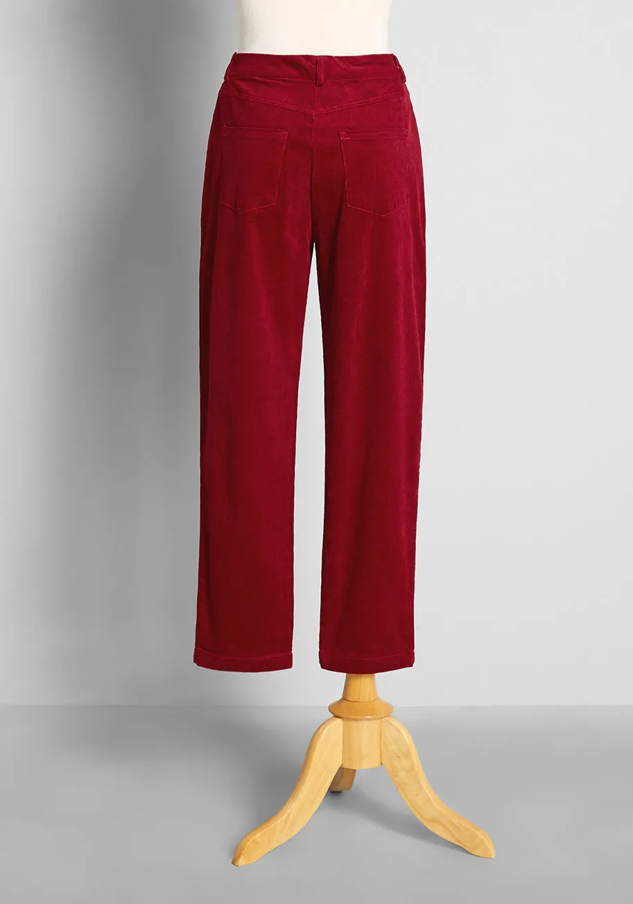 Ruddy Radiance Cord Pants