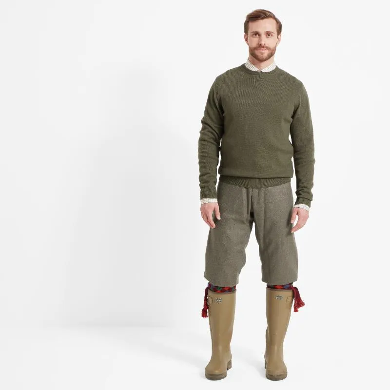 Schoffel Lambswool Crew Neck Jumper - Moss