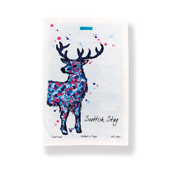 Scottish Stag Tea Towel (SI-TT-SS)