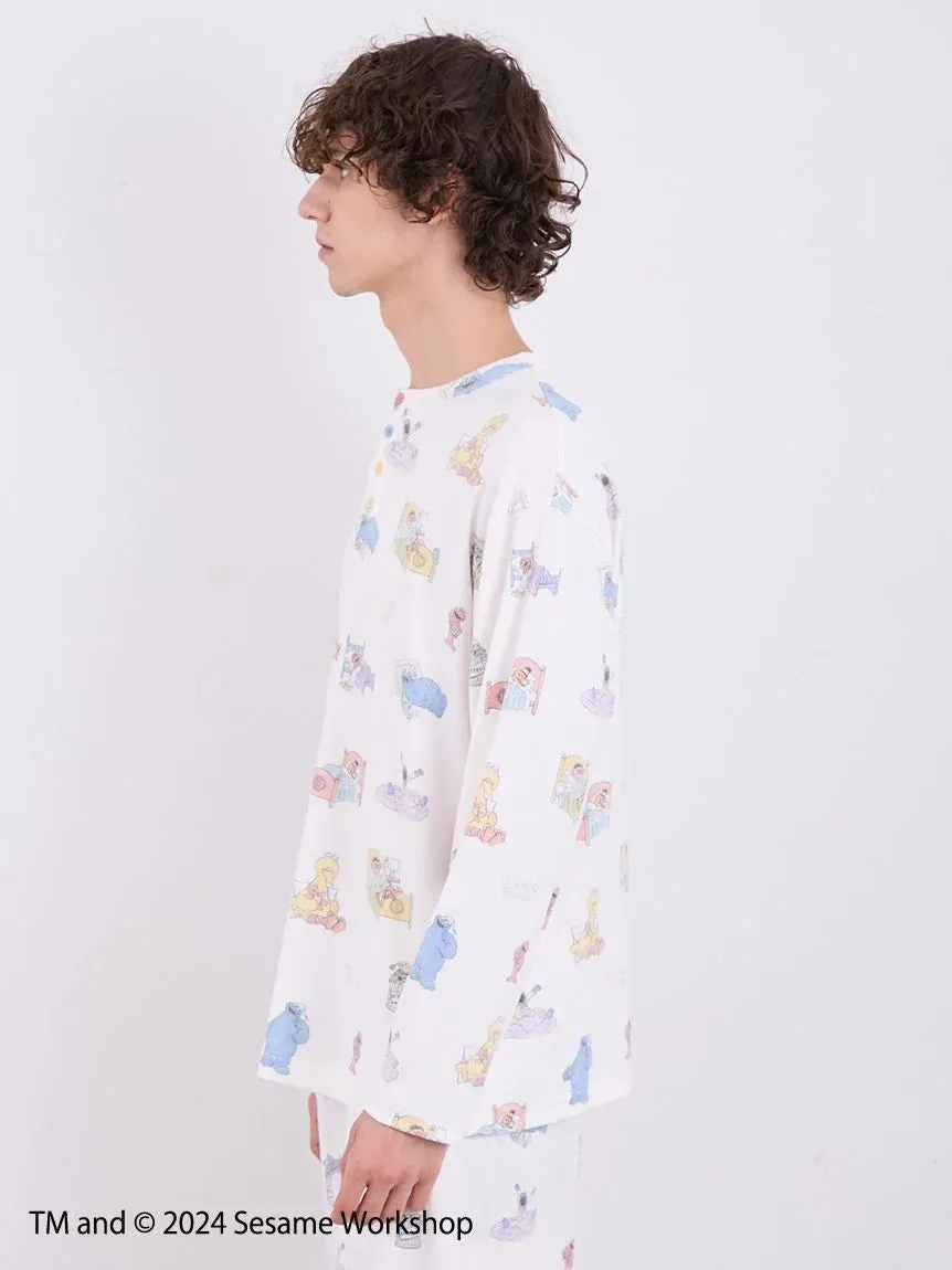 【SESAME STREET】MEN'S All-Over Print Pullover