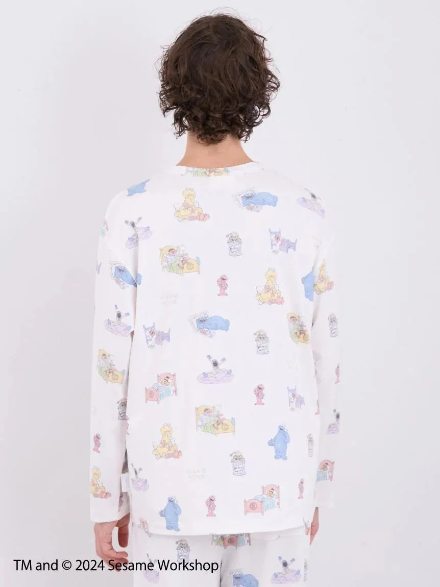 【SESAME STREET】MEN'S All-Over Print Pullover