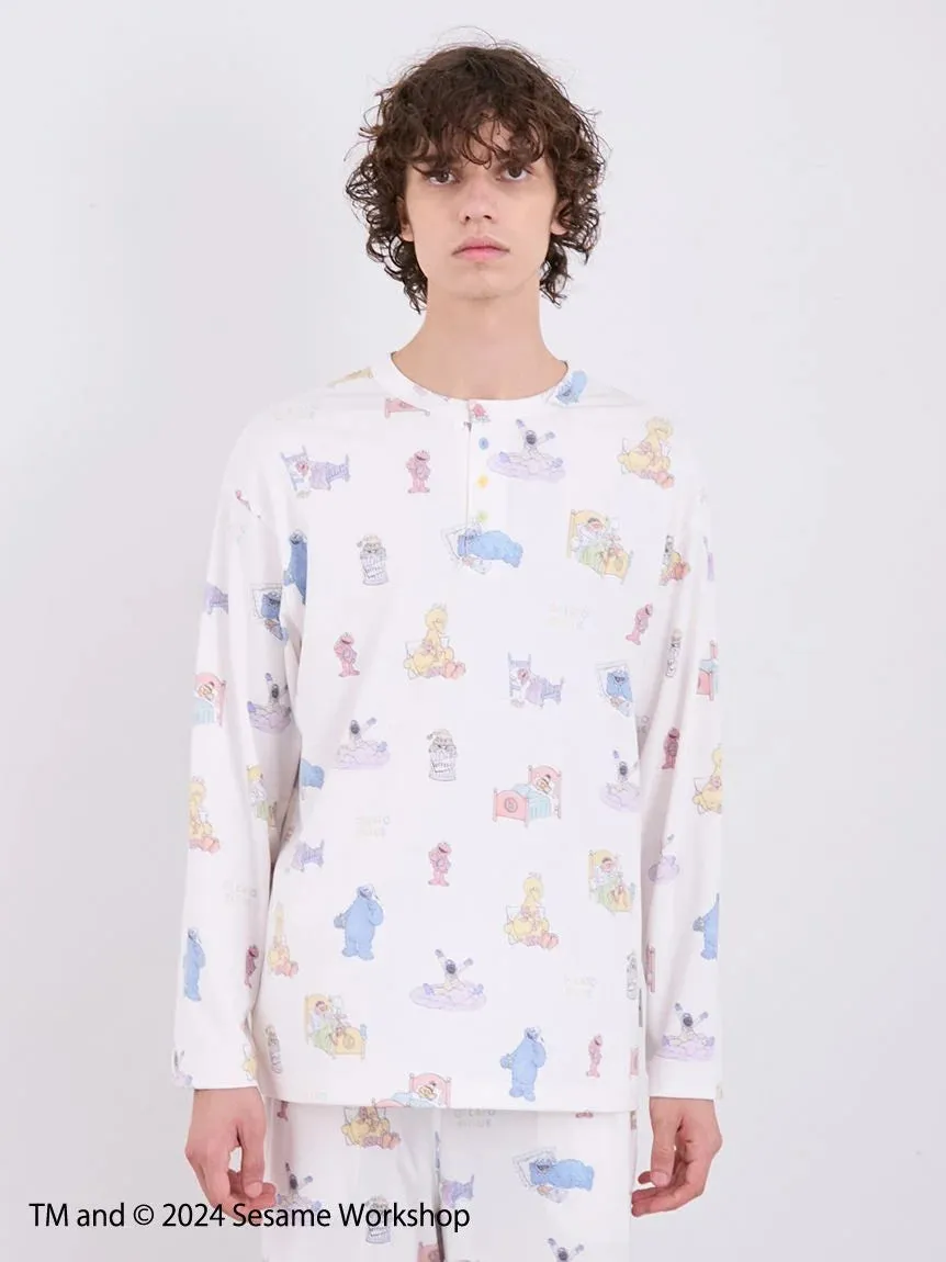 【SESAME STREET】MEN'S All-Over Print Pullover