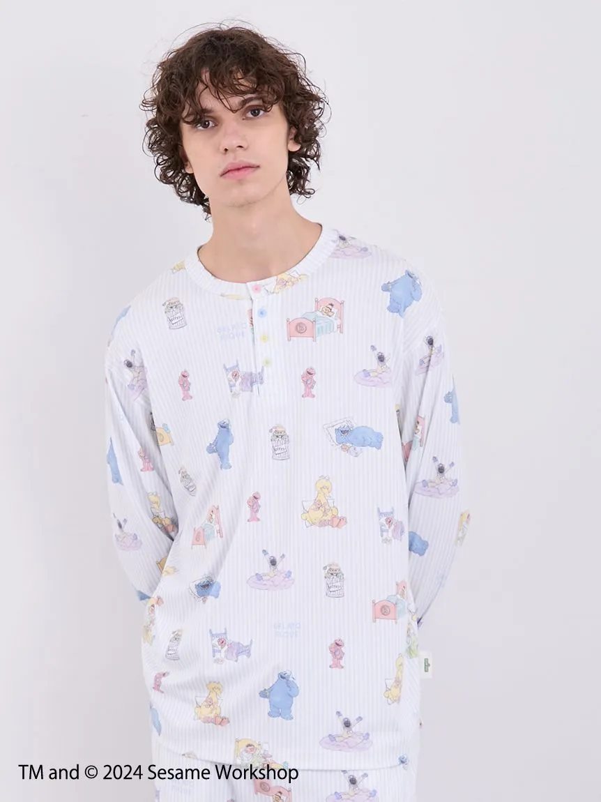 【SESAME STREET】MEN'S All-Over Print Pullover