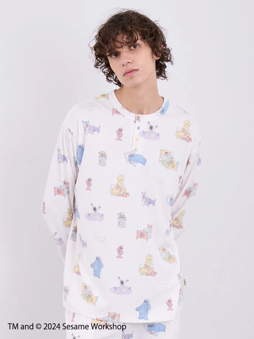 【SESAME STREET】MEN'S All-Over Print Pullover