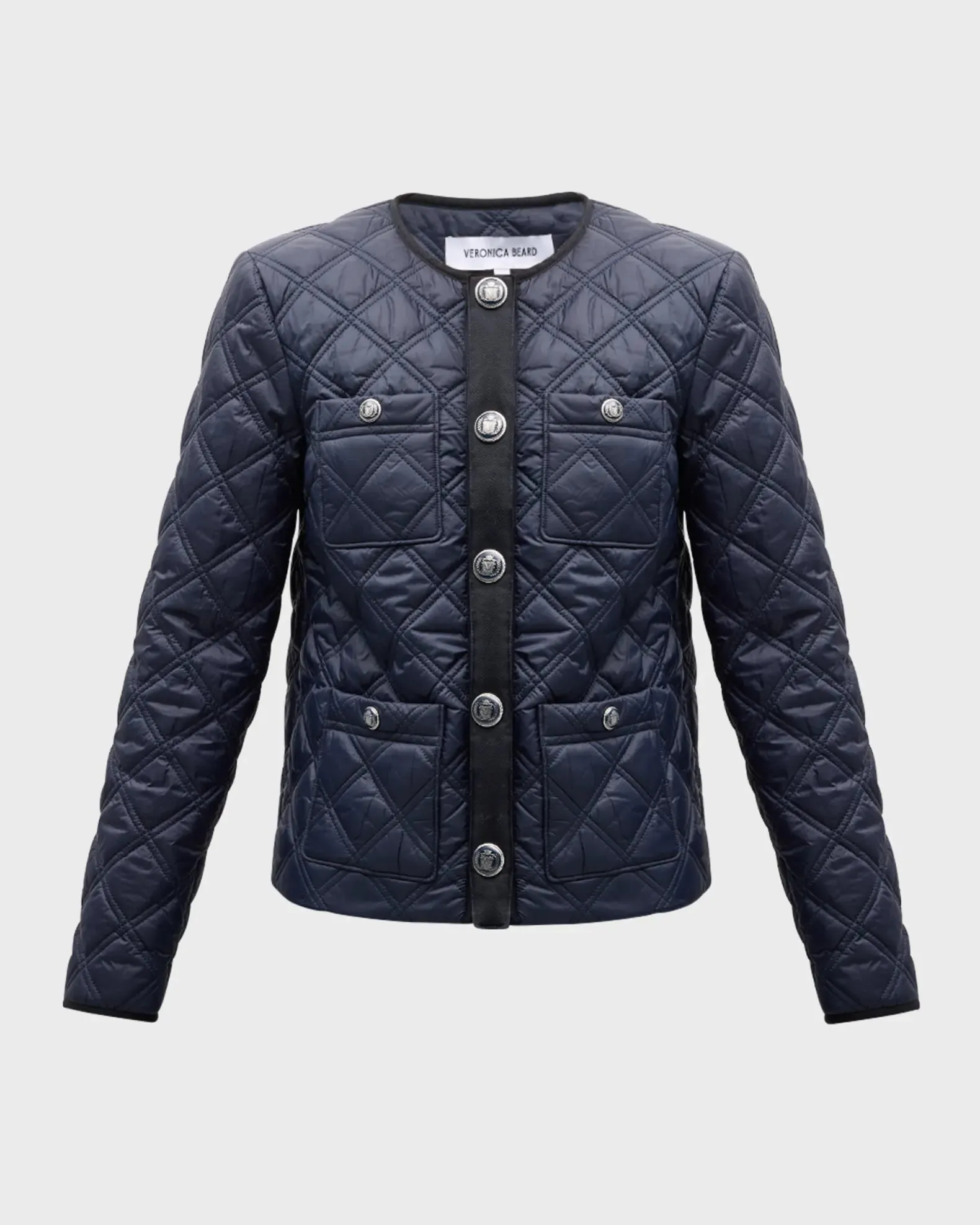 Shalia Quilted Jacket - Navy