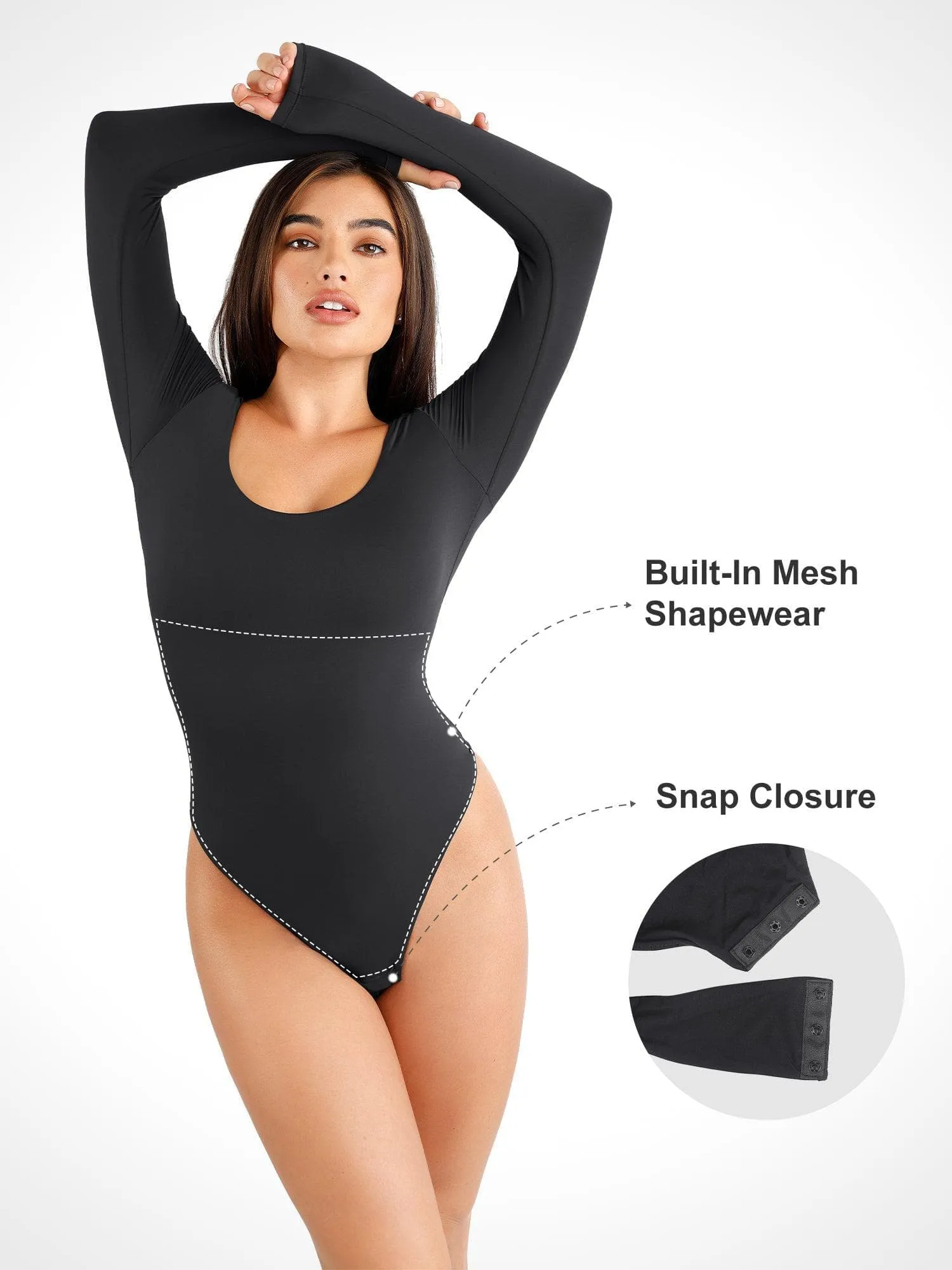 Shapewear Cloudsense Seamless Slimming Thong Bodysuits