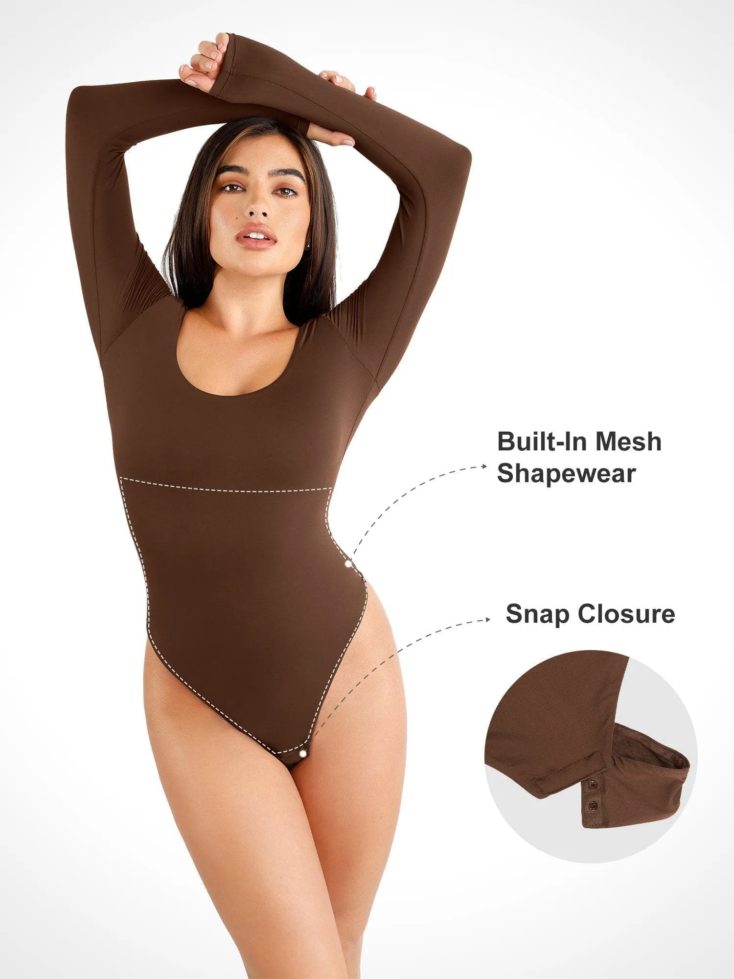 Shapewear Cloudsense Seamless Slimming Thong Bodysuits