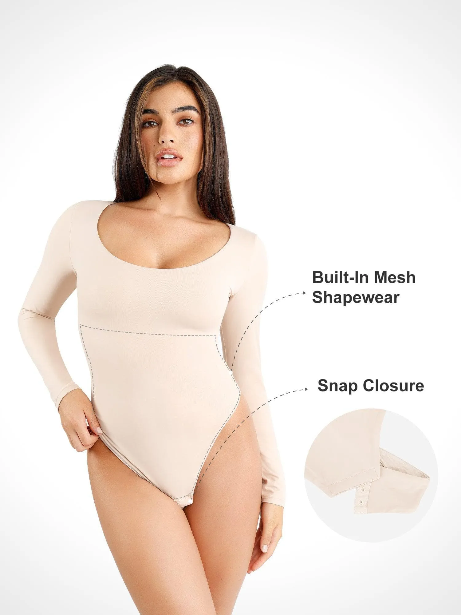 Shapewear Cloudsense Seamless Slimming Thong Bodysuits