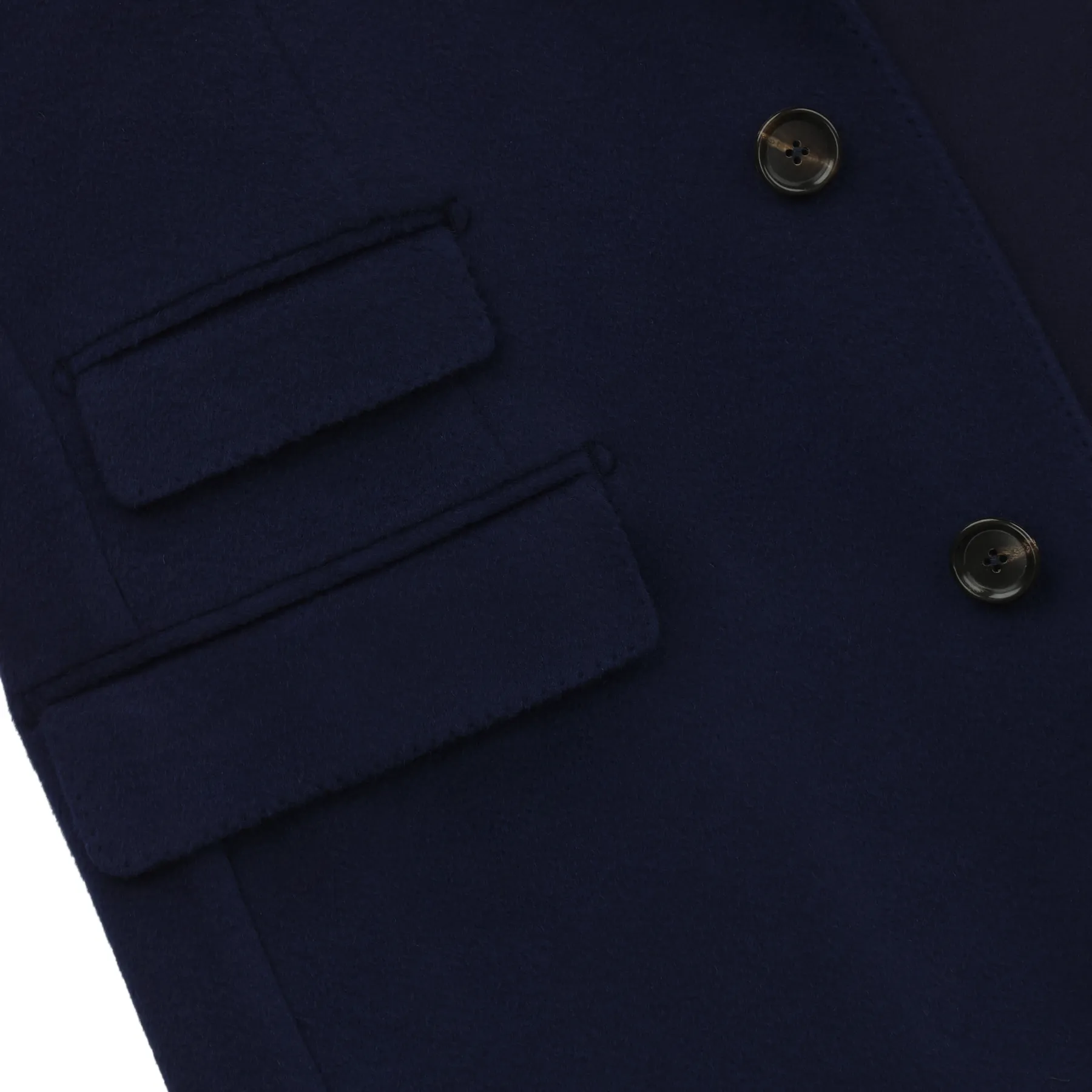 Single-Breasted Wool and Cashmere-Blend Cappotti Coat in Blue. Exclusively Made for Sartale