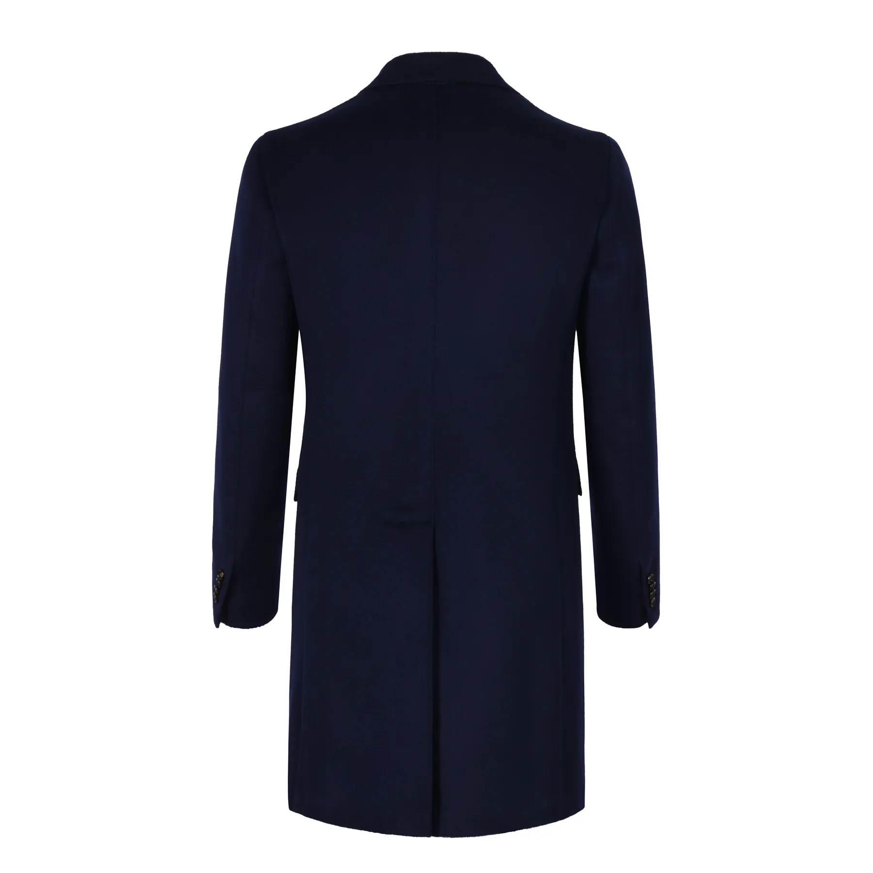 Single-Breasted Wool and Cashmere-Blend Cappotti Coat in Blue. Exclusively Made for Sartale