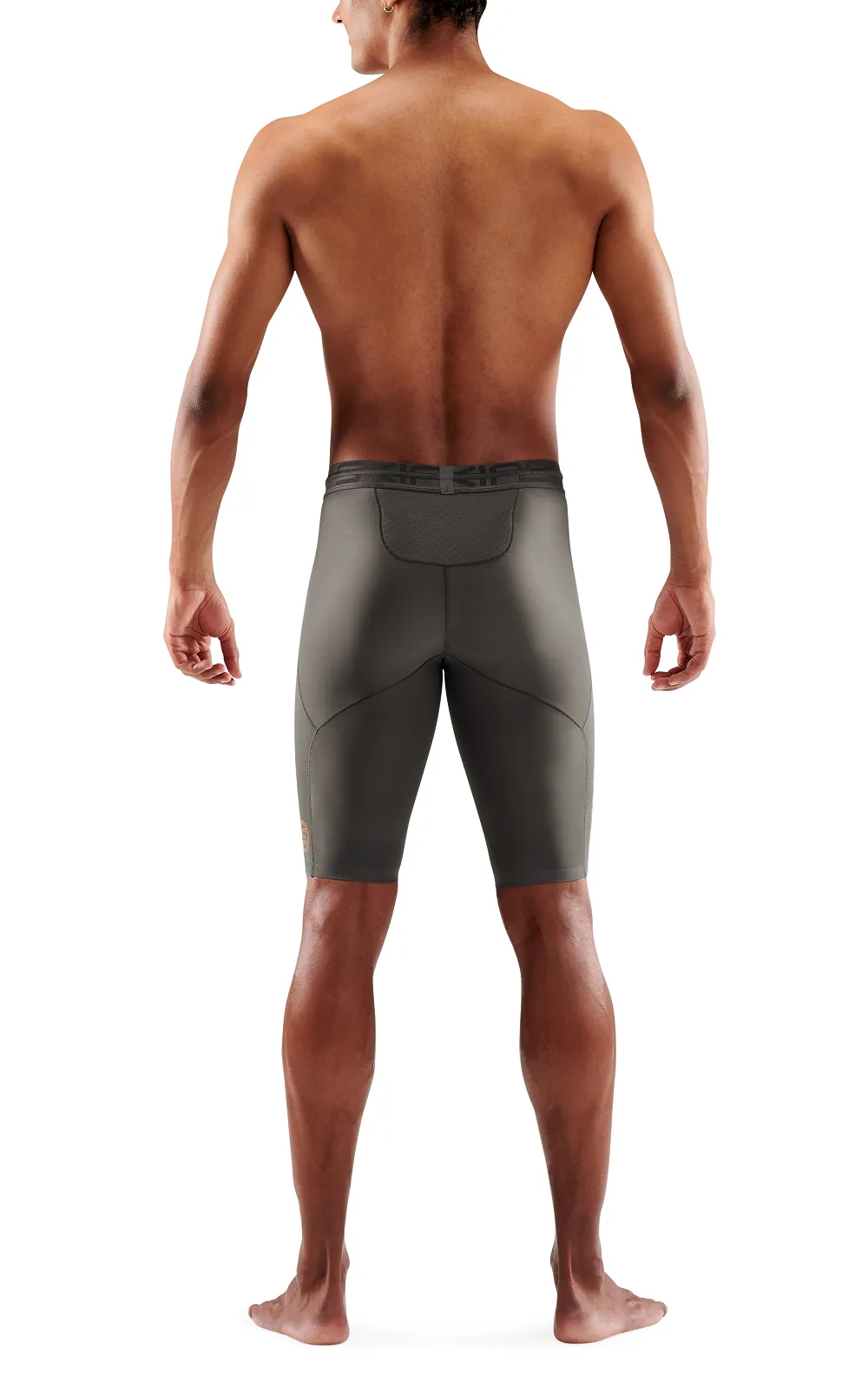 SKINS Men's Compression Half Tights 5-Series - Charcoal