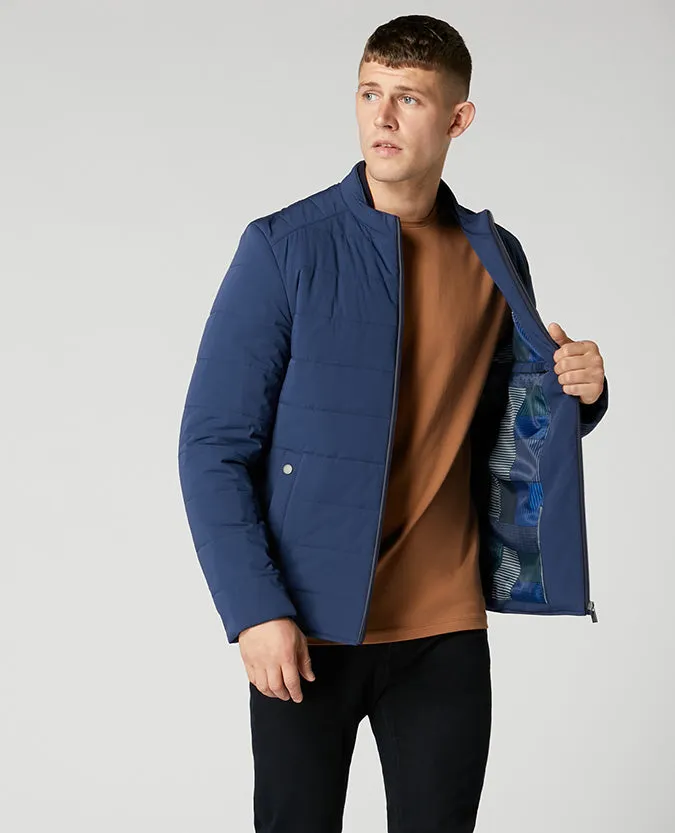 Slim Fit Quilted Casual Coat