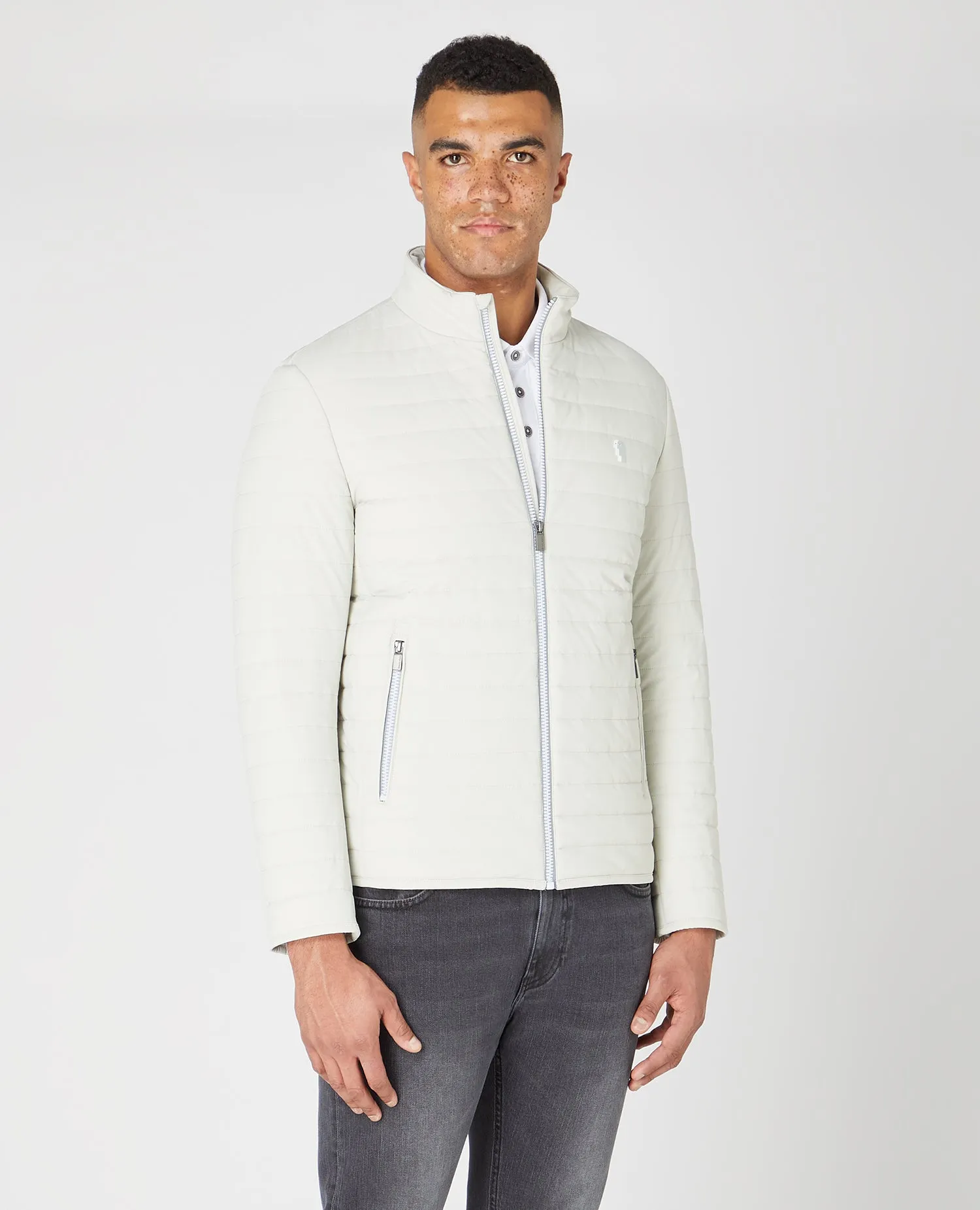 Slim Fit Quilted Casual Coat