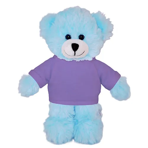 Soft Plush Blue Teddy Bear with Tee