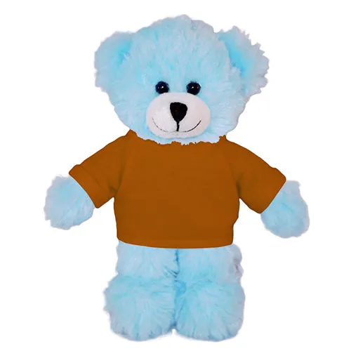 Soft Plush Blue Teddy Bear with Tee