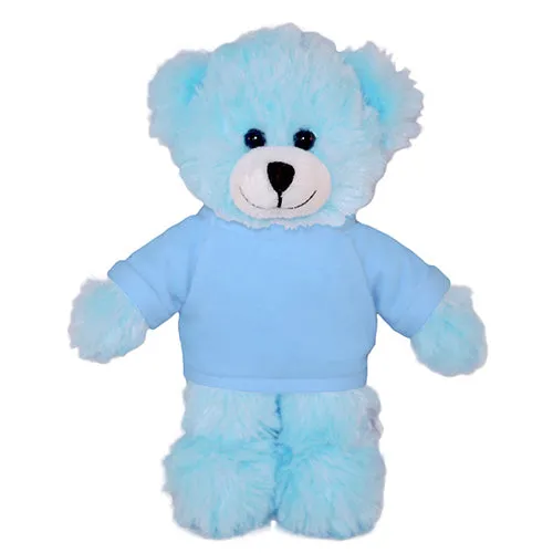 Soft Plush Blue Teddy Bear with Tee