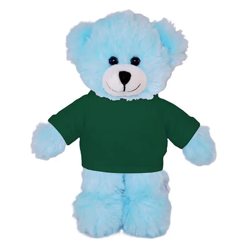 Soft Plush Blue Teddy Bear with Tee