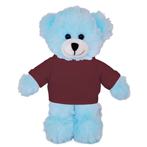 Soft Plush Blue Teddy Bear with Tee