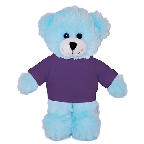 Soft Plush Blue Teddy Bear with Tee