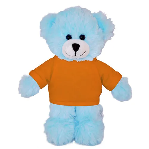 Soft Plush Blue Teddy Bear with Tee