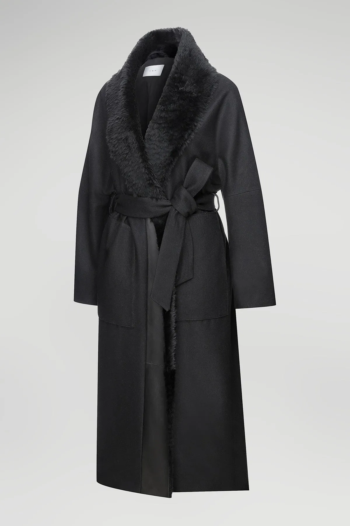 Sophia - Black Wool Coat