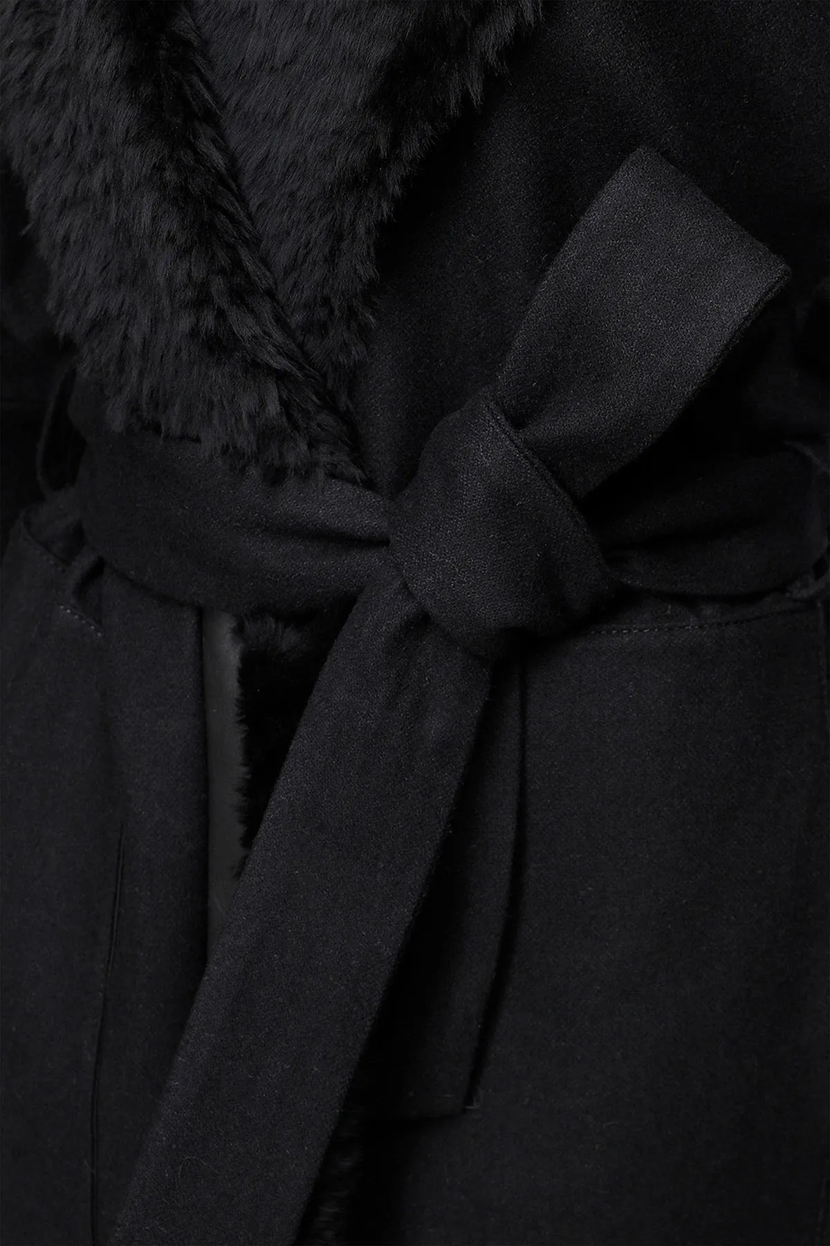 Sophia - Black Wool Coat