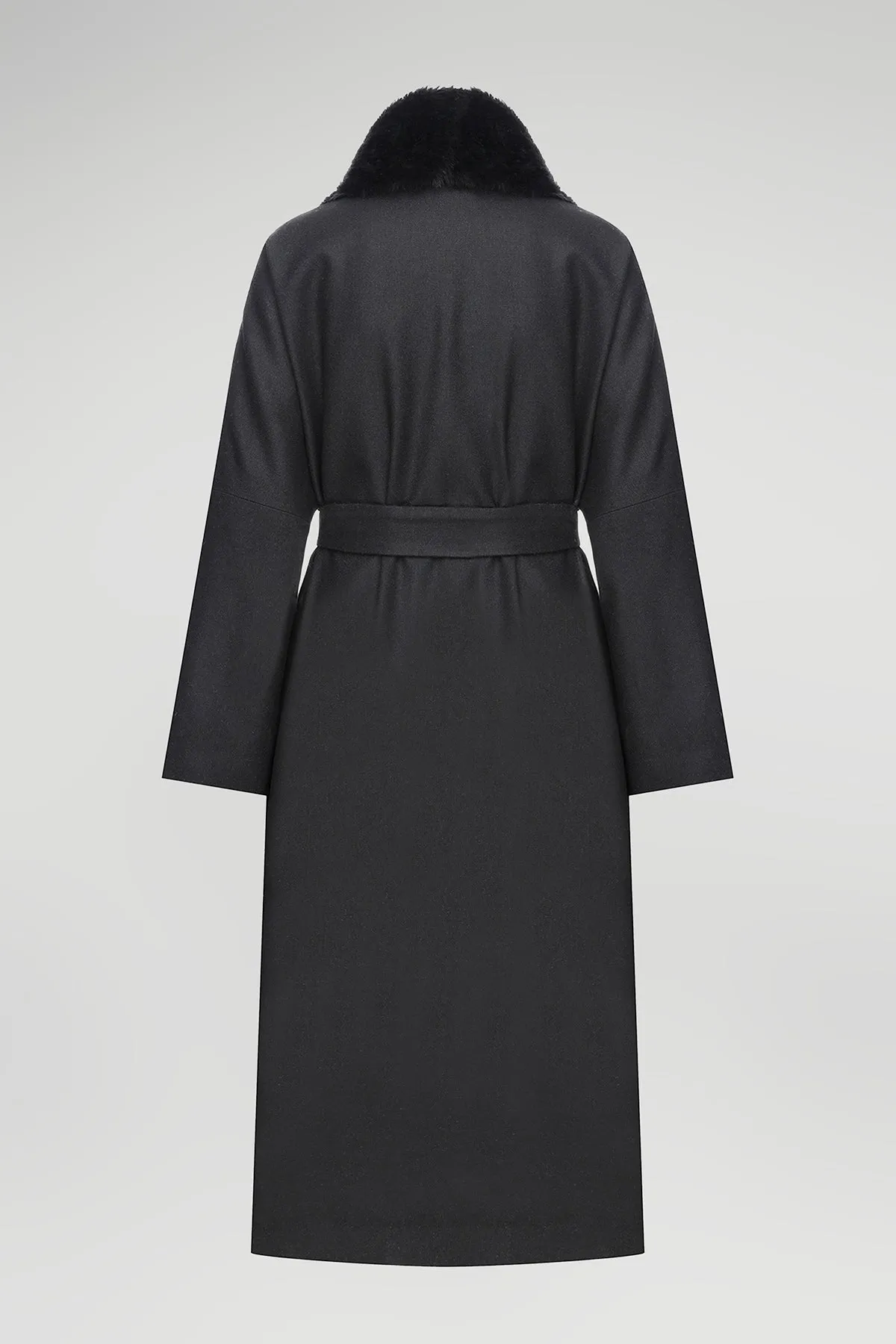 Sophia - Black Wool Coat