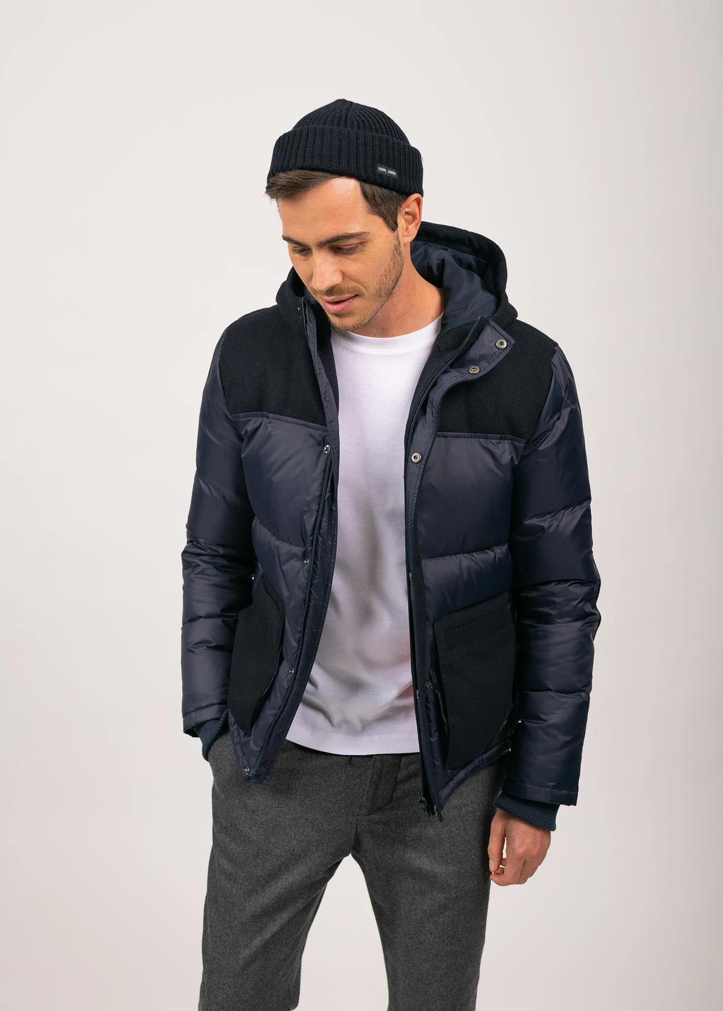 St Robin down jacket - hooded (AMIRAL)