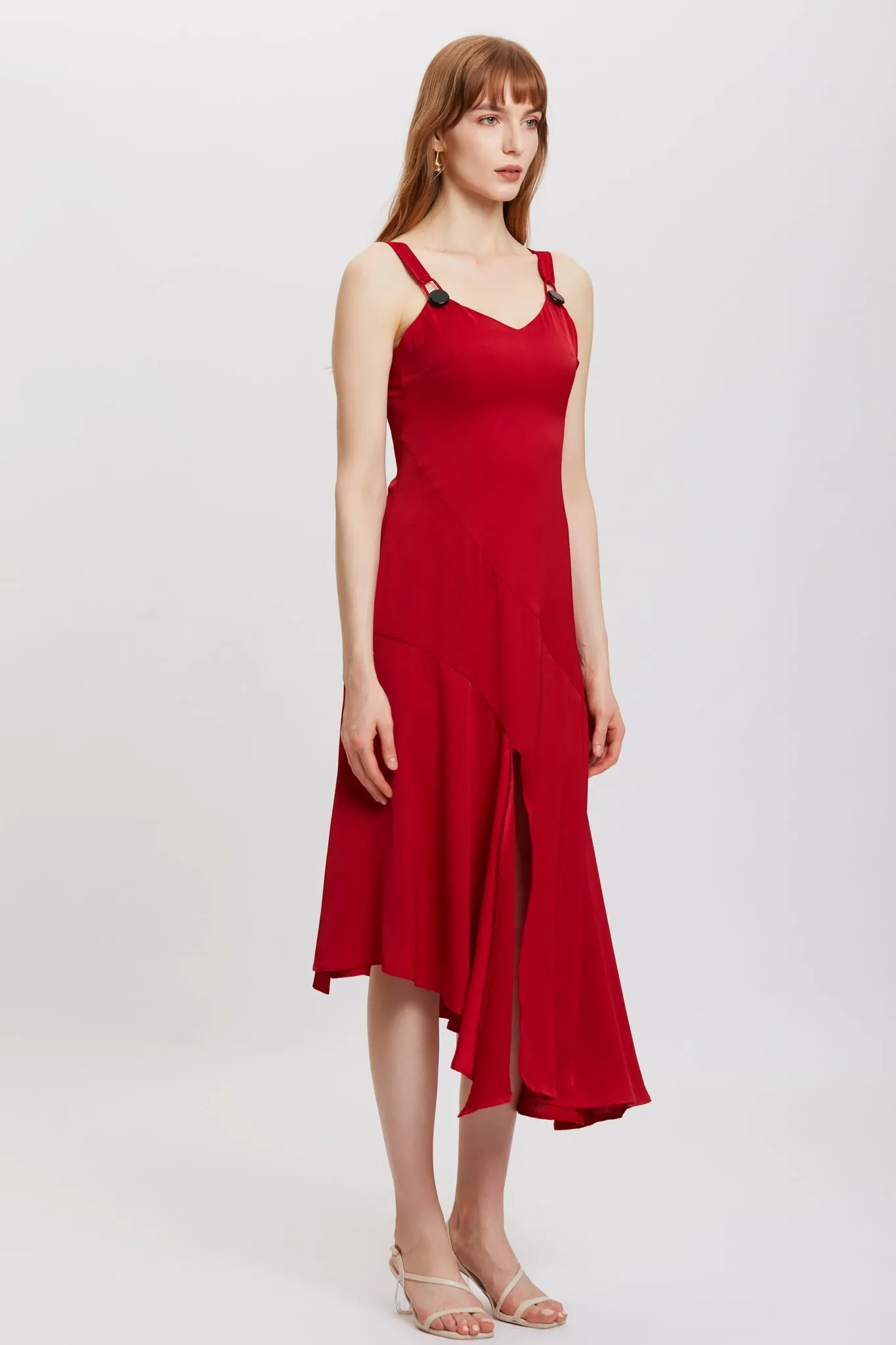 ST | Weigela Red Slip Dress