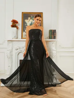 Strapless Off Shoulder Backless A-Line Evening Dress RJP10034