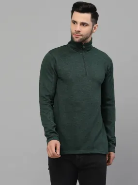 Style Quotient Men Green Sweatshirt