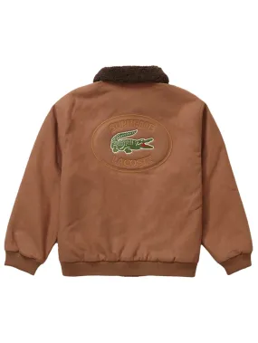 Supreme LACOSTE Wool Bomber Jacket Tan [FW19]