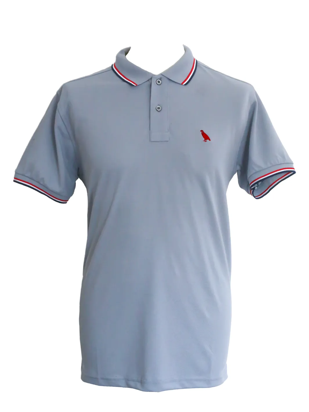 Tipped Polo Shirt - Grey