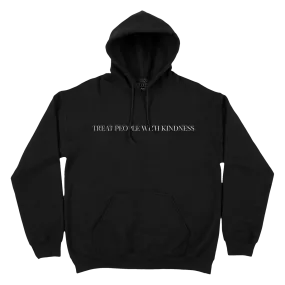 Treat People With Kindness Hoodie (Metallic Silver Embroidery)