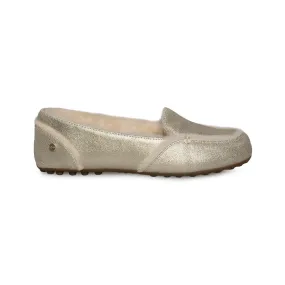 UGG Hailey Metallic Platinum Gold Slippers - Women's