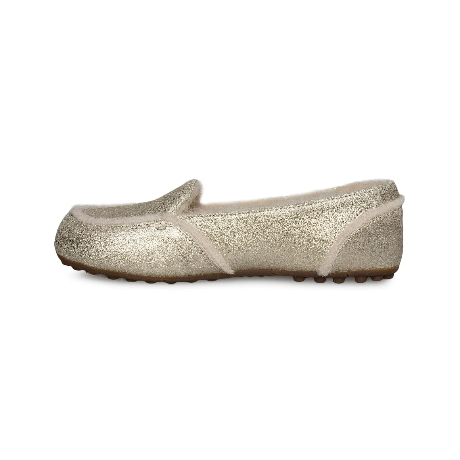 UGG Hailey Metallic Platinum Gold Slippers - Women's