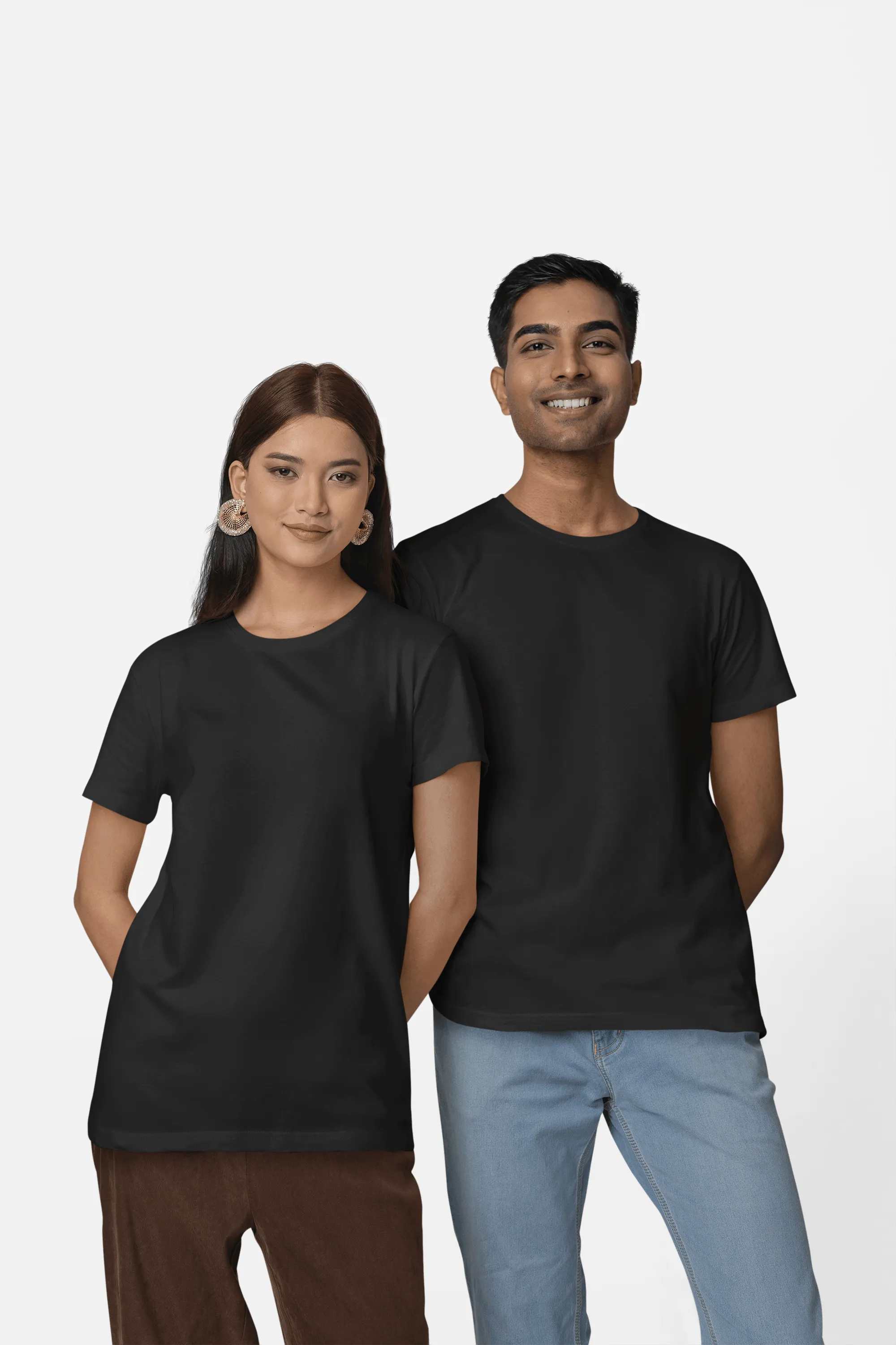 Unisex Regular Fit T-Shirt - 100% Cotton, Bio-Washed (Charcoal Melange)