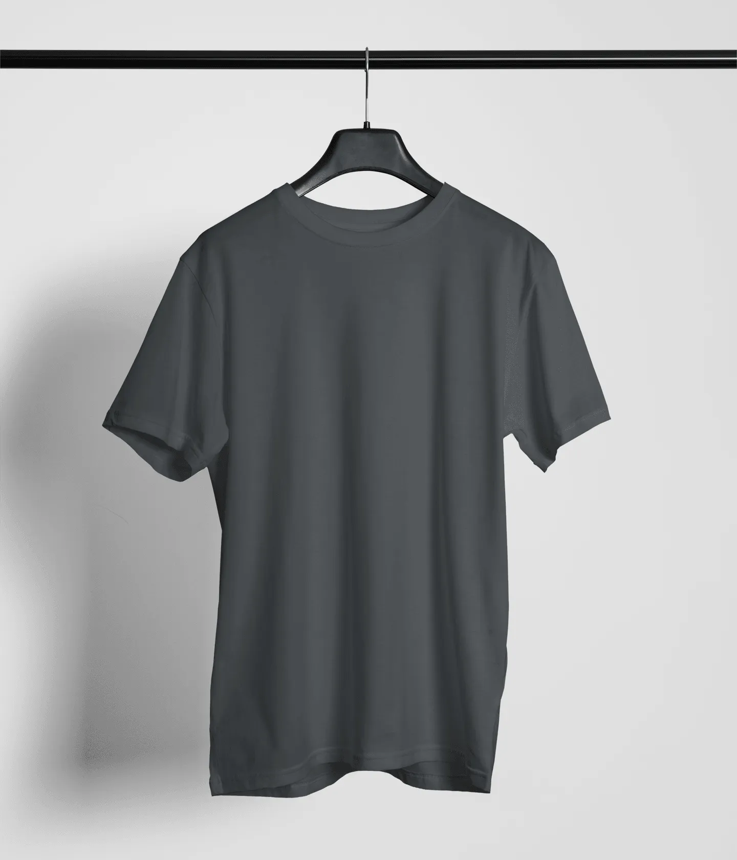 Unisex Regular Fit T-Shirt - 100% Cotton, Bio-Washed (Charcoal Melange)