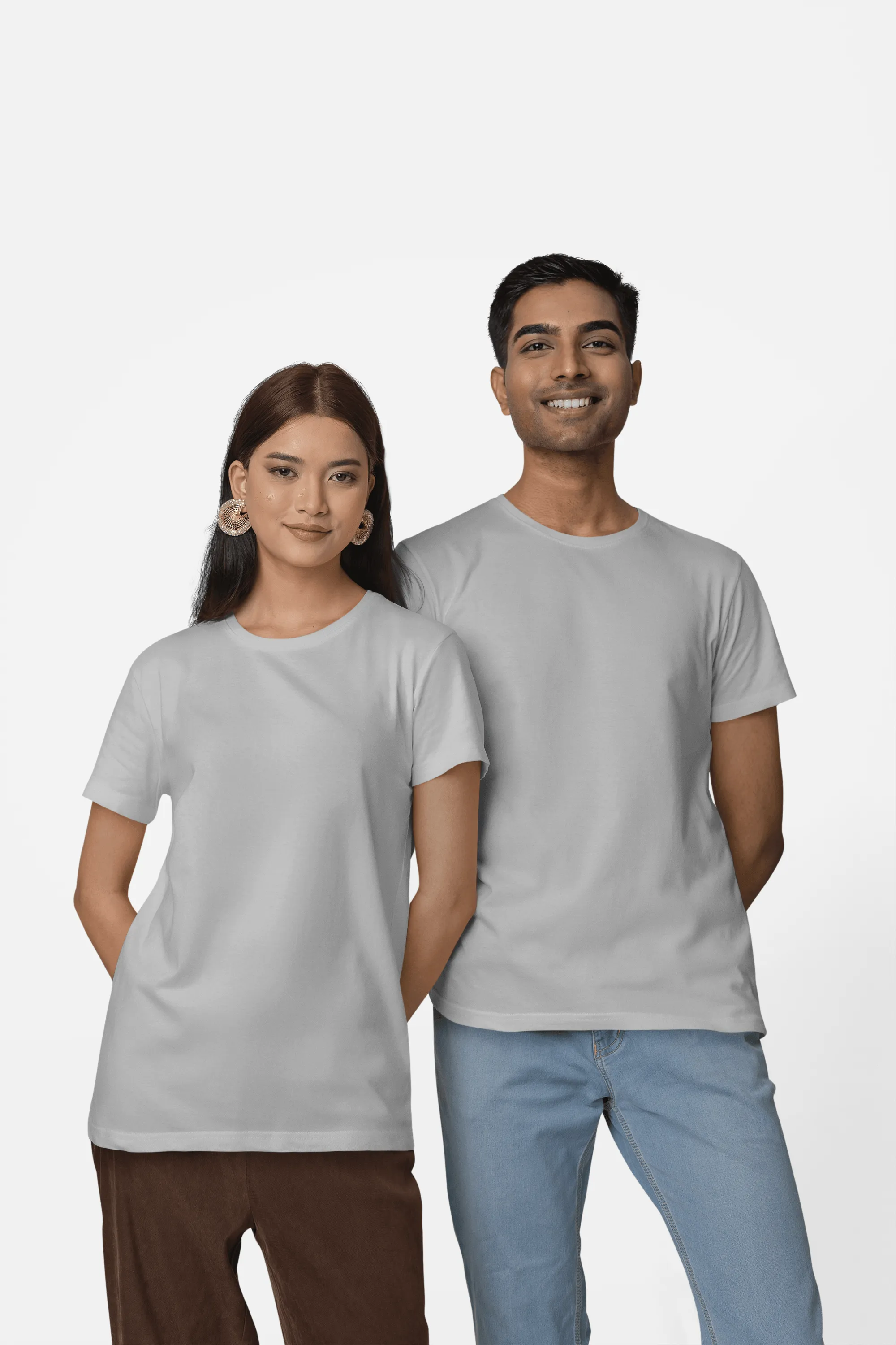 Unisex Regular Fit T-Shirt - 100% Cotton, Bio-Washed (Charcoal Melange)