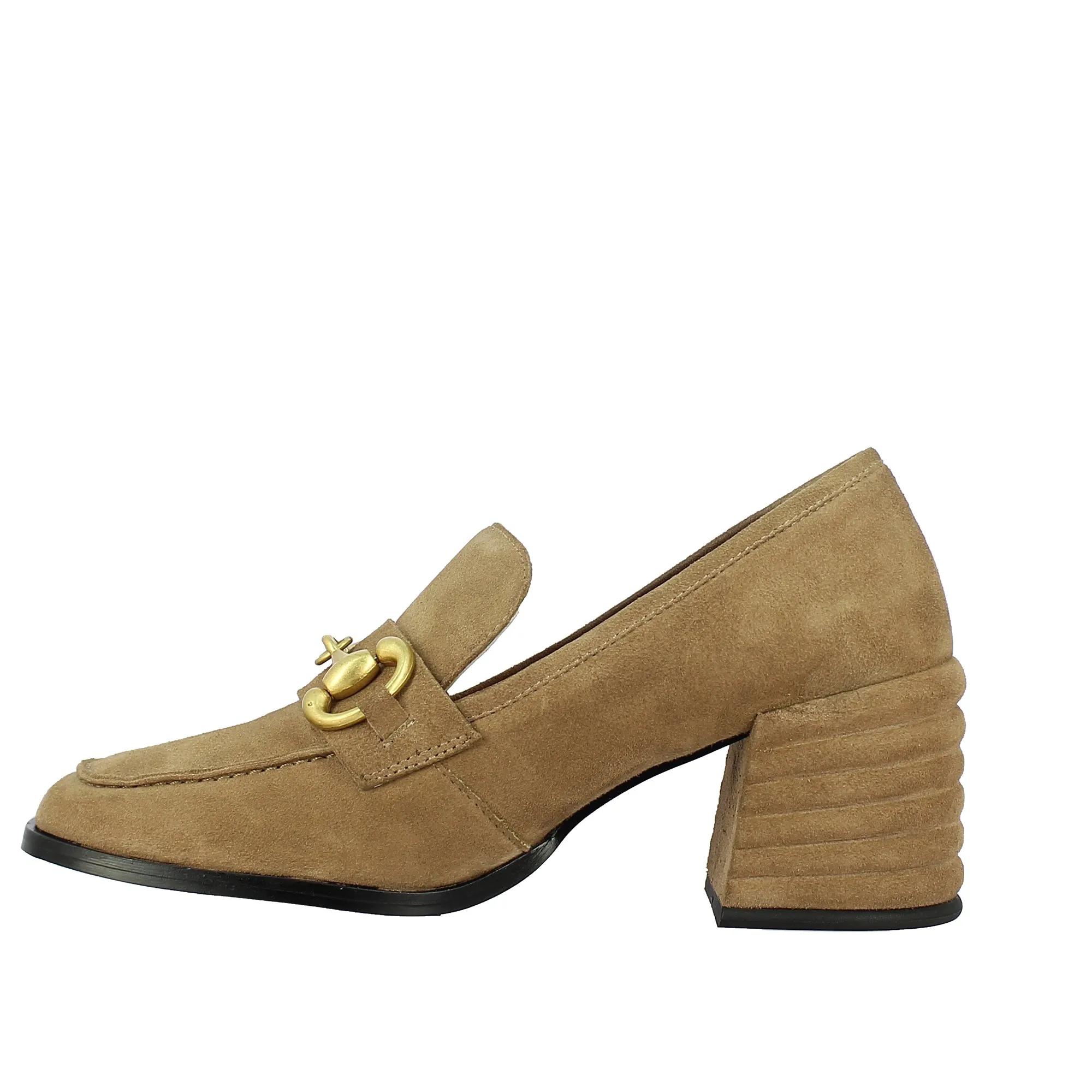 Valentina Taupe Suede Leather Handcrafted Shoes