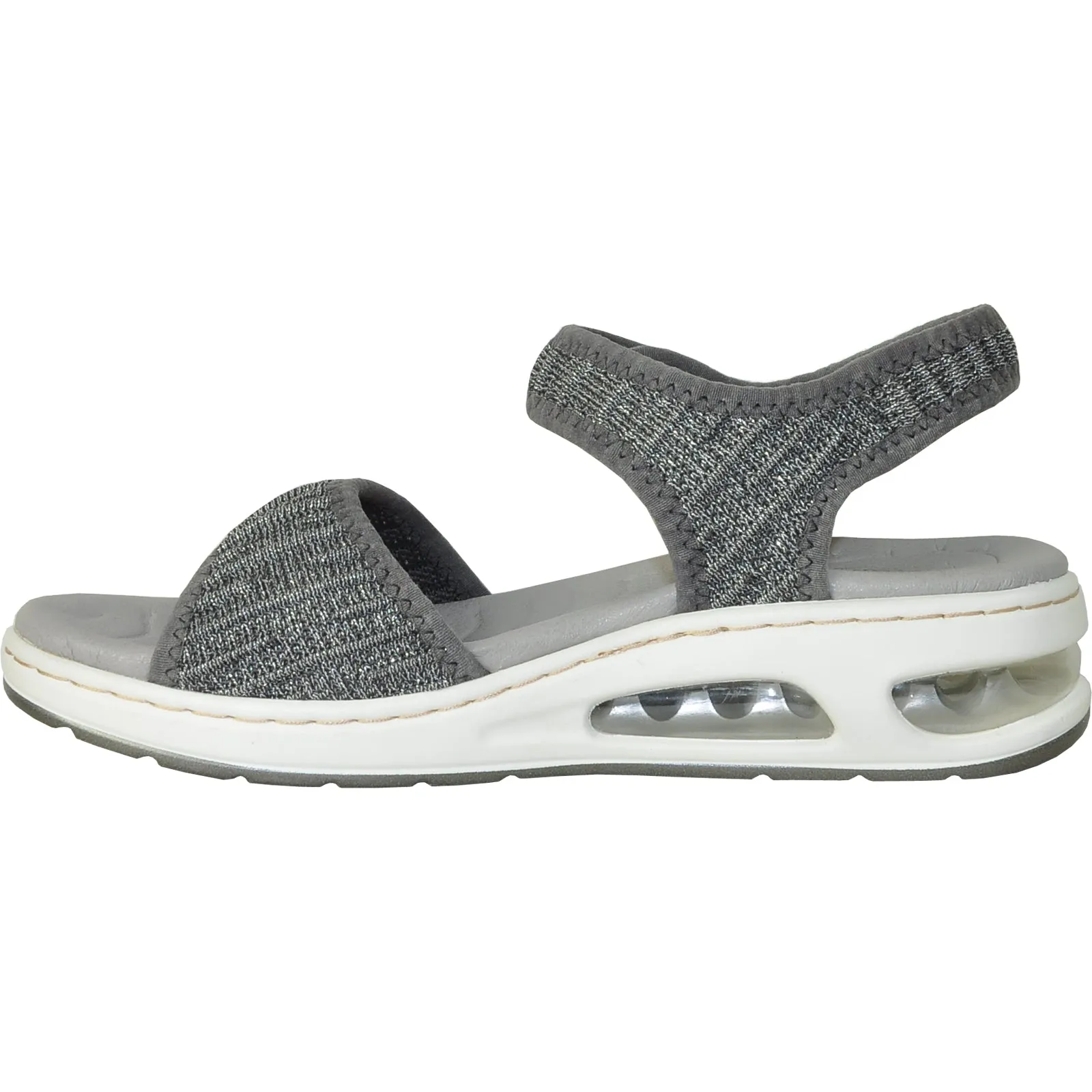 VANGELO Women Sandal ASPEN Comfort Wedge Sandal Pewter