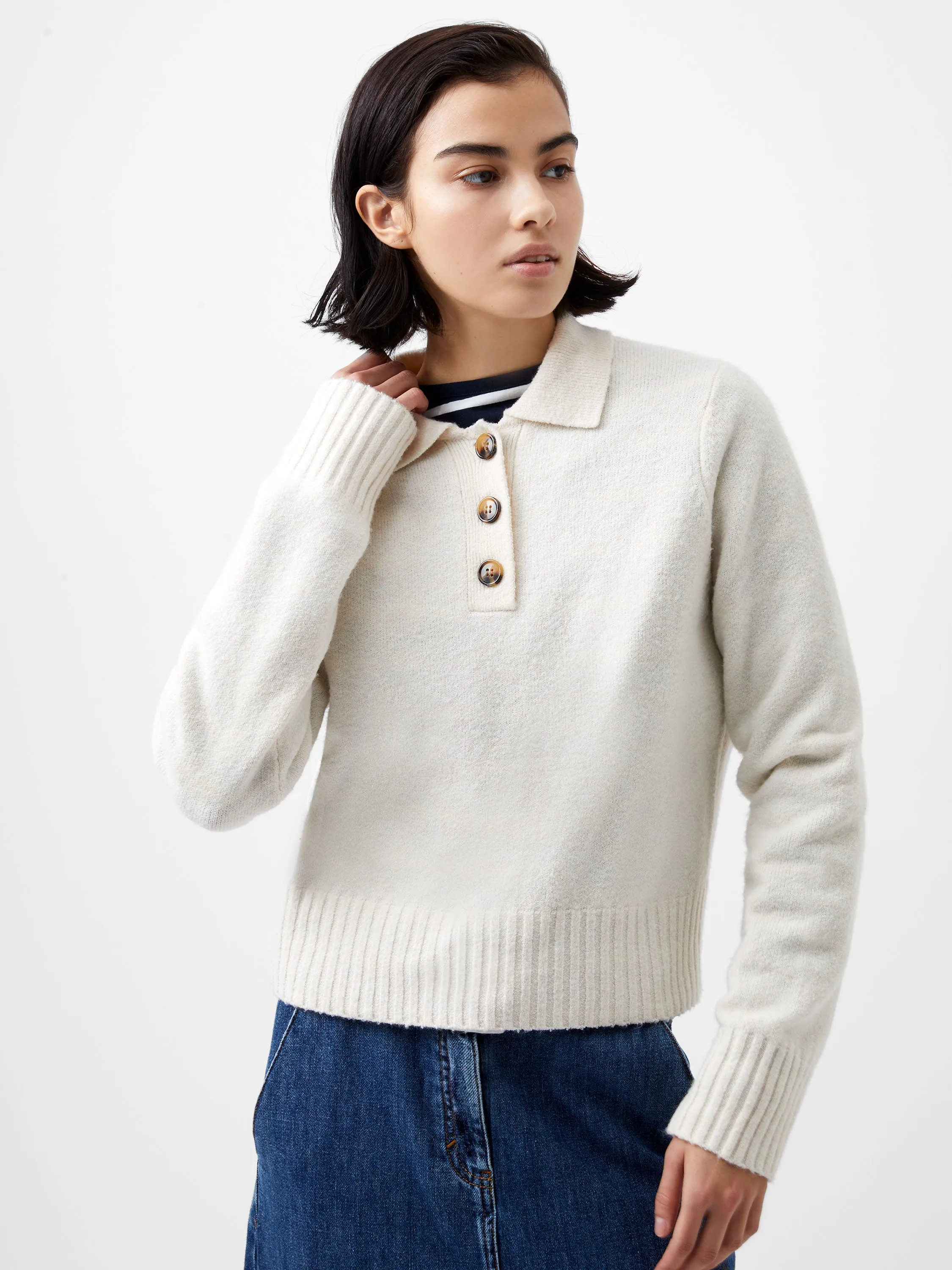 Vhari Long Sleeve Polo Sweater