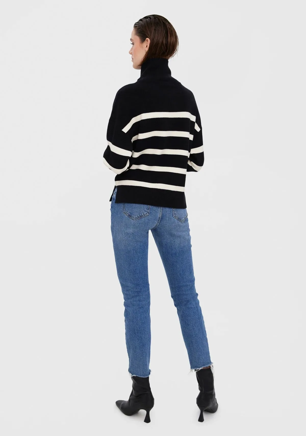 VMSaba Stripe LS 1/4 Zip Sweater