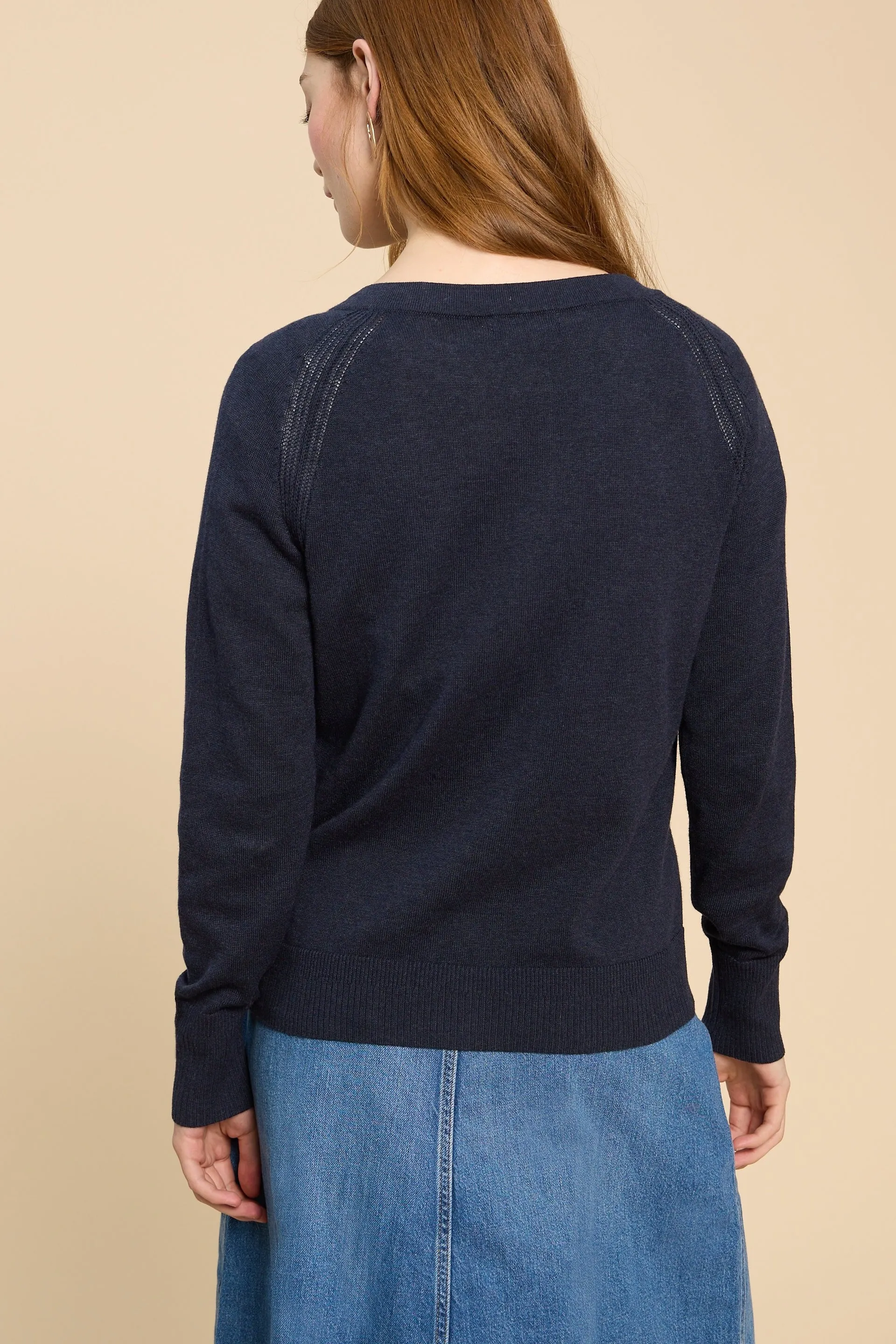 White Stuff Lulu Cardigan in Dark Navy