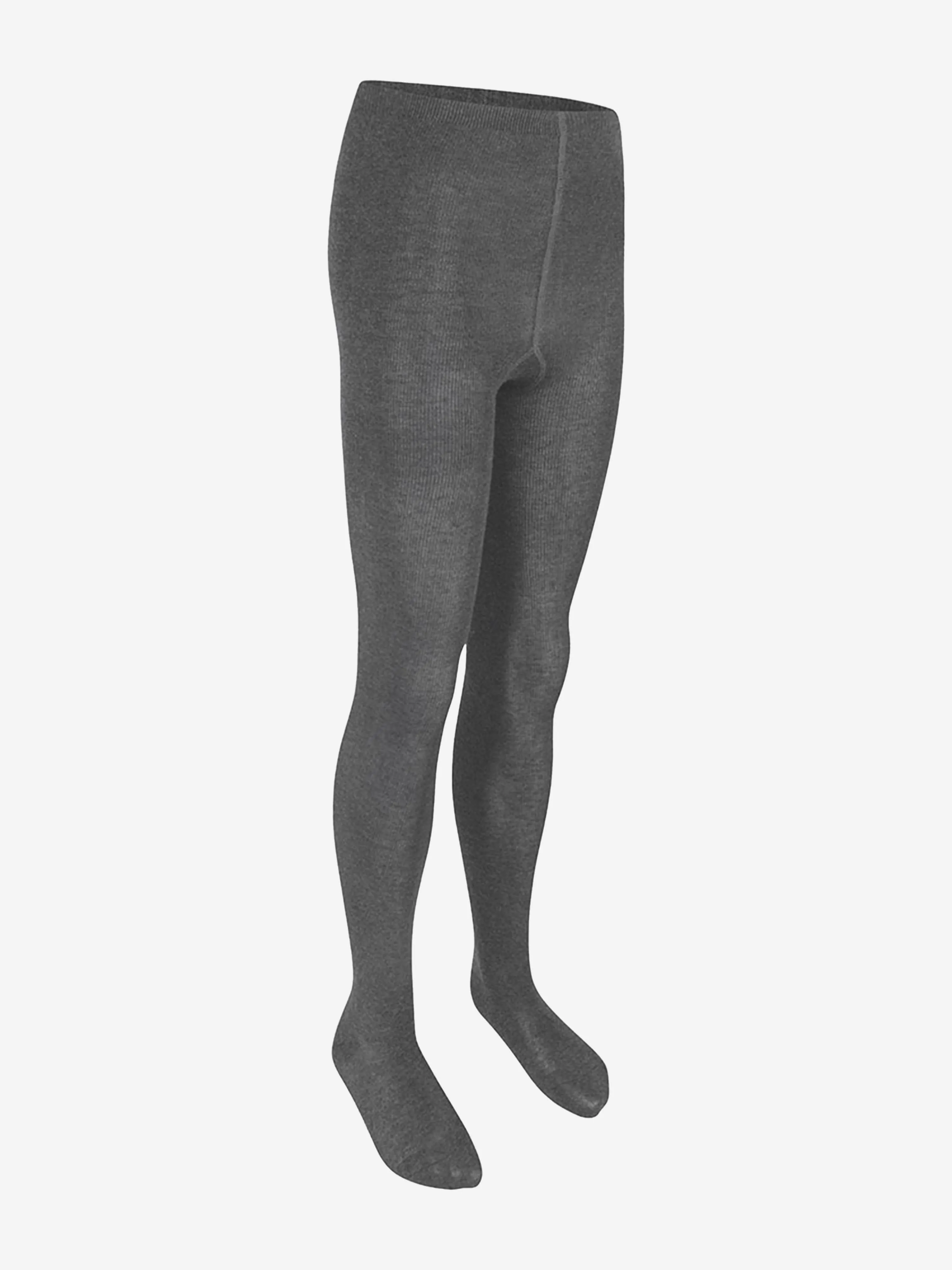 Zeco Girls School Cotton Tights (2 Pack) in Grey